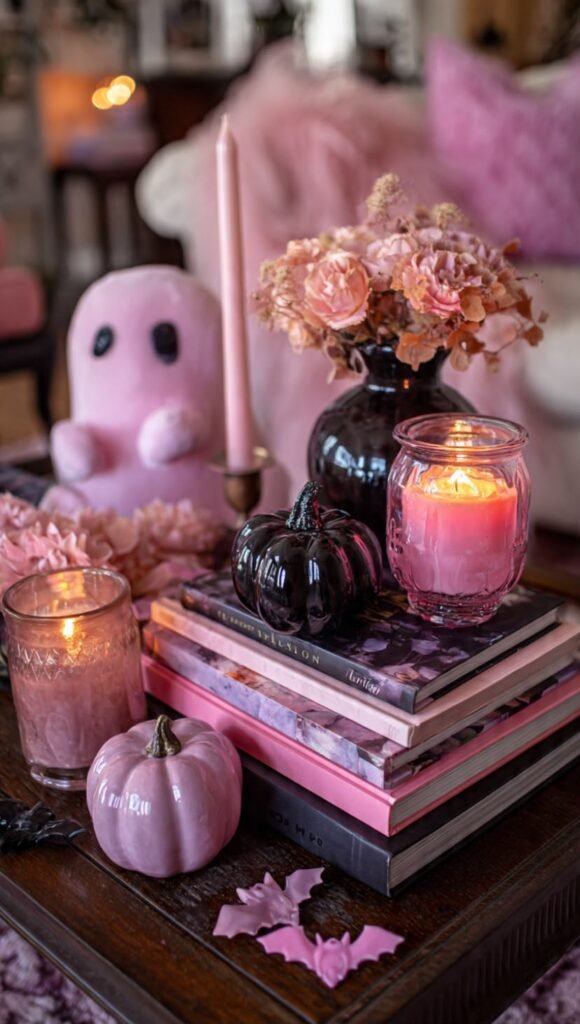 Pink Halloween Decor: 20 Ultimate Chic Ideas girly budget halloween decor