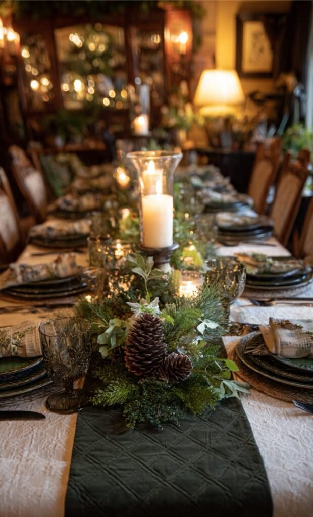 Large Christmas Table Decor Ideas